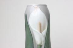  Bing Gr ndahl Elizabeth Drewes Art Nouveau Porcelain Calla Lily Vase by Bing Gr ndahl Denmark - 2990707