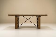  Biosca Biosca Dining Table With Geometric Patterns In Pine Spain 1960s - 3168446