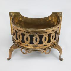  Birmingham Guild of Handicraft Birmingham Guild of Handicraft attributed A gilded semi circular brass planter  - 4188623