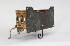  Birmingham Guild of Handicraft Birmingham Guild of Handicraft attributed A gilded semi circular brass planter  - 4188627