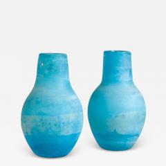  Bisazza Vetro Pair of Murano Glass Vases Produced By Bisazza - 4528358