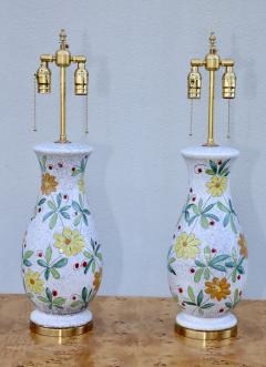  Bitossi 1960s Bitossi Pottery Table Lamps With Brass Hardware - 4597427