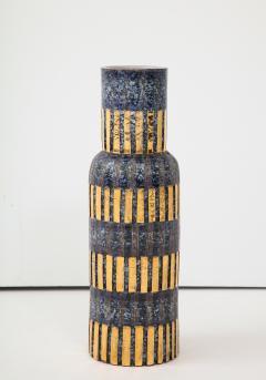  Bitossi Aldo Londi Bitossi Blue and Gold Ceramic Vase - 1136774