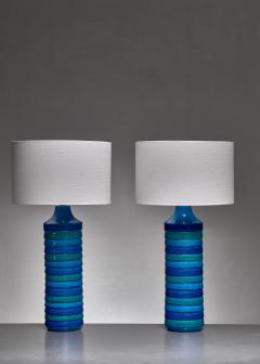  Bitossi Aldo Londi pair of large ceramic table lamps for Bitossi Italy 1960s - 1047739