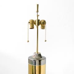  Bitossi BITOSSI BERGBOMS GLAZED EARTHENWARE TABLE LAMP SILVER GOLD SWEDEN 1960 - 3407036