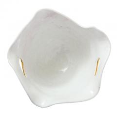  Bitossi Bitossi Bowl White and Gold Abstract Signed - 2744090