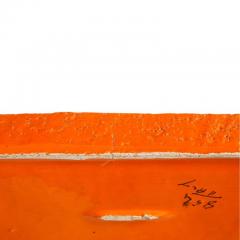  Bitossi Bitossi Box Ceramic Orange and Gold Geometric Signed - 2744019
