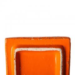  Bitossi Bitossi Box Ceramic Orange and Gold Geometric Signed - 2744021
