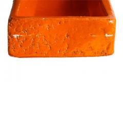 Bitossi Bitossi Box Ceramic Orange and Gold Geometric Signed - 2744022
