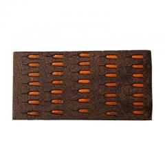  Bitossi Bitossi Box Ceramic Orange and Matte Brown Signed - 2743328
