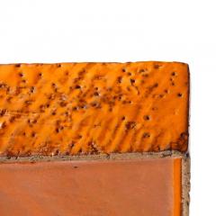  Bitossi Bitossi Box Ceramic Orange and Matte Brown Signed - 2743331