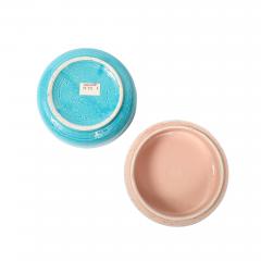  Bitossi Bitossi Box Ceramic Pink White Blue Signed - 4432827