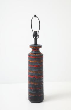  Bitossi Bitossi Burnt Orange Gunmetal Striped Lamp - 4807481