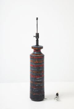  Bitossi Bitossi Burnt Orange Gunmetal Striped Lamp - 4807483