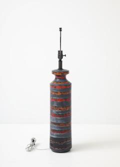  Bitossi Bitossi Burnt Orange Gunmetal Striped Lamp - 4807484