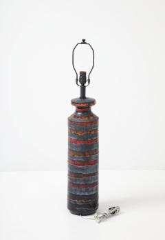  Bitossi Bitossi Burnt Orange Gunmetal Striped Lamp - 4807485