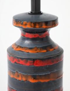  Bitossi Bitossi Burnt Orange Gunmetal Striped Lamp - 4807486