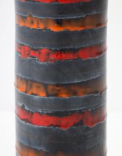  Bitossi Bitossi Burnt Orange Gunmetal Striped Lamp - 4807488