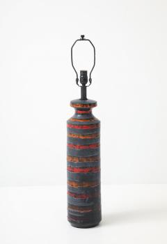  Bitossi Bitossi Burnt Orange Gunmetal Striped Lamp - 4810000
