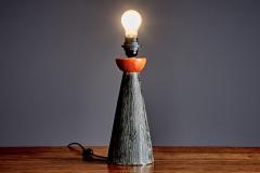  Bitossi Bitossi Ceramic Table Lamp with Charcoal Glaze - 4510932