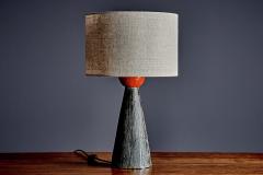 Bitossi Bitossi Ceramic Table Lamp with Charcoal Glaze - 4510933