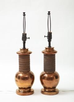  Bitossi Bitossi Copper Lustre Glazed Lamps - 2108592