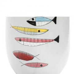  Bitossi Bitossi Fish Table Lamp Ceramic Red Yellow Blue Signed - 3715664