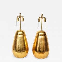  Bitossi Bitossi Gold Glazed Terracotta Lamps - 784583