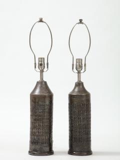  Bitossi Bitossi Gunmetal Glazed Lamps - 2198372