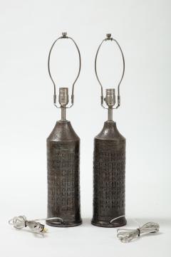  Bitossi Bitossi Gunmetal Glazed Lamps - 2198373