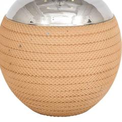  Bitossi Bitossi Lamp Ceramic Metallic Silver Chrome Textured Honeycomb - 2765642