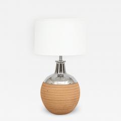  Bitossi Bitossi Lamp Ceramic Metallic Silver Chrome Textured Honeycomb - 2770029