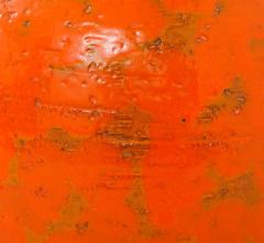 Bitossi Bitossi Raymor Vase Ceramic Orange Brown Signed - 2743772