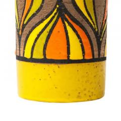  Bitossi Bitossi Rosenthal Netter Vase Ceramic Onion Yellow Orange Brown Signed - 3897030