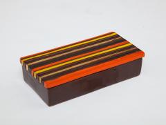  Bitossi Bitossi Striped Ceramic Box Signed - 1150389