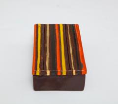  Bitossi Bitossi Striped Ceramic Box Signed - 1150390