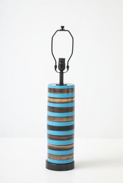  Bitossi Bitossi Turquoise Gold Striped Lamp - 4809998