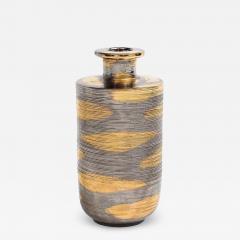 Bitossi Bitossi Vase Ceramic Abstract Brushed Metallic Gold Platinum - 3536290