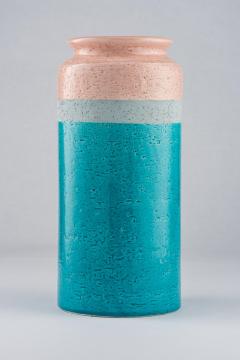  Bitossi Bitossi Vase Ceramic Blue Gray Pink - 2743265