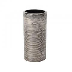  Bitossi Bitossi Vase Ceramic Brushed Metallic Silver - 3935676