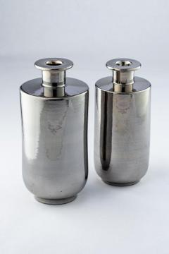  Bitossi Bitossi Vase Ceramic Metallic Silver Chrome - 2743752