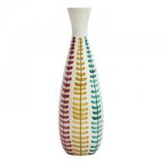  Bitossi Bitossi Vase Ceramic Red Green Blue and Yellow Signed - 2765654
