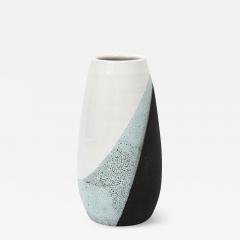  Bitossi Bitossi Vase Ceramic White Green and Black Signed - 2749518