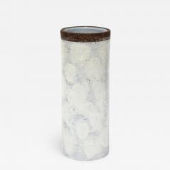  Bitossi Bitossi Vase Ceramic White and Brown Signed - 2749508