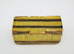  Bitossi Bitossi Yellow Safety Pin Ceramic Box Signed - 1150309