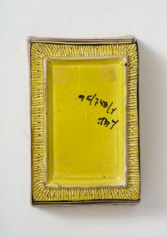  Bitossi Bitossi Yellow Safety Pin Ceramic Box Signed - 1150317