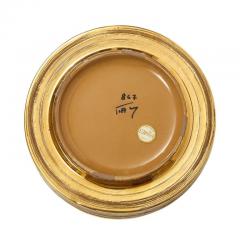  Bitossi Bitossi for Berkeley House Ashtray Brushed Gold Signed - 2743483