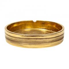  Bitossi Bitossi for Berkeley House Ashtray Brushed Gold Signed - 2743485