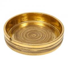  Bitossi Bitossi for Berkeley House Ashtray Brushed Gold Signed - 2743491