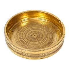  Bitossi Bitossi for Berkeley House Ashtray Brushed Gold Signed - 2743498